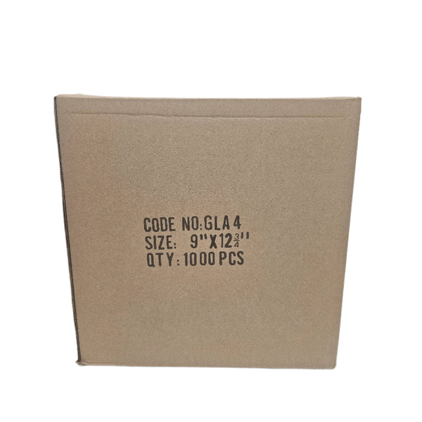 (1000) Polyethylene 9 x 12 3/4" Self-Seal Bags