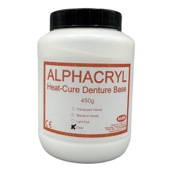 Alphacryl Heat-Cure Polymer Clear