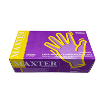 (100) Latex Powder-Free Gloves