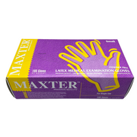 (100) Latex Powder-Free Gloves