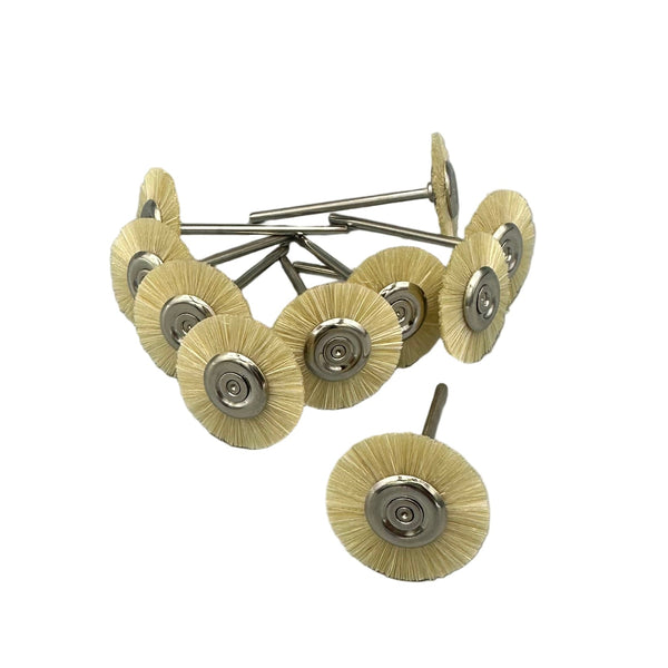 (10) Large Wheel Brushes - Bristle